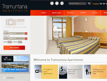 Tablet Screenshot of apartamentostramuntana.com
